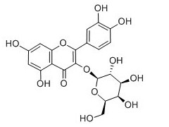 金丝桃苷对照品，金丝桃苷482-36-0图1
