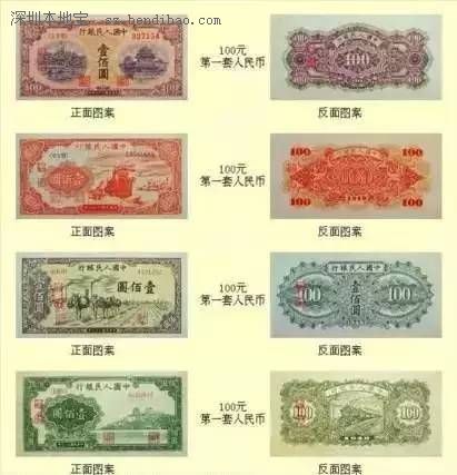 中国历代人民币图样大全汇总 中国总共发了几套人民币