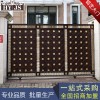 热款 定做高端别墅门 户外庭铝艺大门 批发推拉门