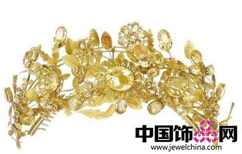 皇室专属的古董黄水晶珠宝