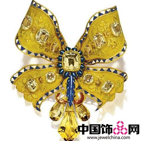 皇室专属的古董黄水晶珠宝