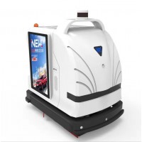 iSmart无人驾驶全自动智能洗地机、交互媒体保洁机器人