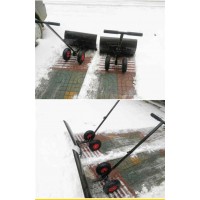 轮式推雪铲道路清雪效果杠杠的   好方便家用除雪铲