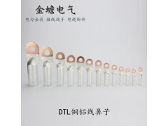 DTL铜铝裸端头 电缆铜铝过渡接线鼻子图1