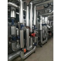 制药厂设备蒸汽管道保温承包队彩钢白铁管线保温工程