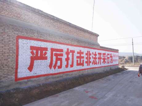 国土标语蒲城地区（手绘）墙体广告精选近景照片3