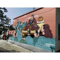 鹤岗墙体绘画，鹤岗手工绘画费用低