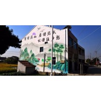 平顶山手绘墙画彩绘 平顶山新农村手绘画 纯手工墙体彩绘