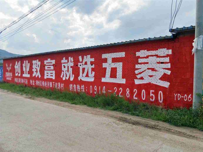 五菱汽车商洛地区（手绘）墙体广告精选照片近景2