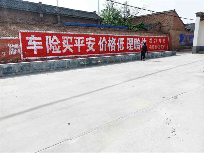 平安保险陕西地区(手绘)墙体广告精选照片远景4