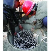 尼龙防坠网适用于多种井管 城市地下自来水井管口安装