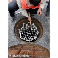 聚乙烯地下管道 窨井防坠网  防止井口吃人防坠网安装