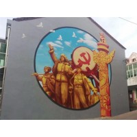 连云港墙体绘画,宣传家风彩绘,车位彩绘