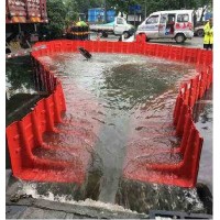 红色塑料挡水板生产厂家 夏季防洪挡水