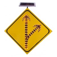 太阳能分流标志牌 高速公路合流标识 交通标志牌生产厂家
