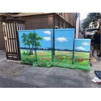 左云墙上画画 左云美丽乡村墙体画 手绘文化墙墙
