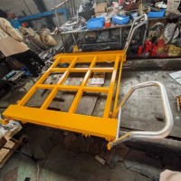 轨道交通安全作业手推车  四轮自制动平板车 运输车