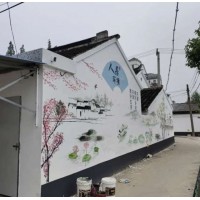 随州墙体彩绘 十堰振兴乡村绘画 潜江室内手绘墙