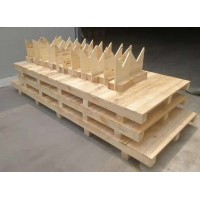 松江设备用木底座木托盘垫仓板木栈板定制