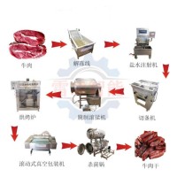 青海牛肉干生产线 手撕牛肉干生产设备 牛肉干真空包装机