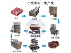 牛肉干加工一体生产线 肉干肉脯加工设备 牛肉干烘干房