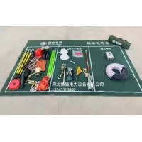 供应博铭达 标准化作业垫电力施工工器具摆放耐磨帆布户外检修防潮加厚绿地毯