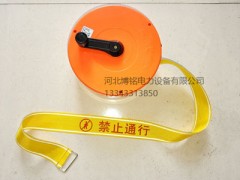 博铭达 加厚帆布警戒线反光丝安全警示带隔离防护带50米盒装定制图1