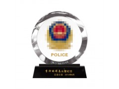 从警纪念周年章光荣退休纪念品奖杯定制牌高档刻字退伍送战友聚会图2