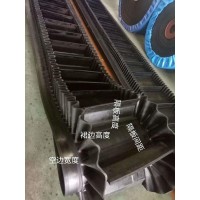 工业挡边输送带 大倾角裙边提升带 炜泰橡胶