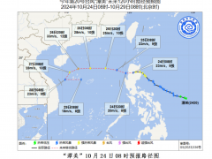 “潭美”24日傍晚移入南海 海南岛将迎较强风雨天气