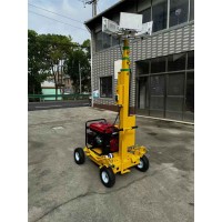 应急照明系统 具备液压升降功能，移动式升降照明工作灯