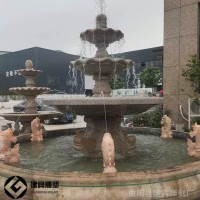 石头流水石盆池子石雕喷泉水钵摆件厂家